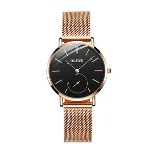 OLEVS 5190 Women Steel Mesh Quartz Luxury Popular Dress Lady Beautiful Watch - Variant 3