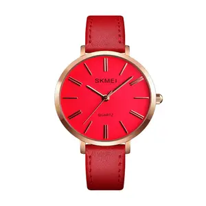 SKMEI 1397 Minimalist Minor Girl Collection Leather Strap Watch