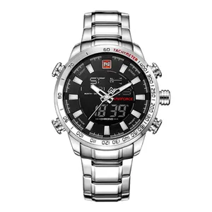 NAVIFORCE NF9093 Luxurious Stainless Steel Dual Time Men's Watch - Variant 2