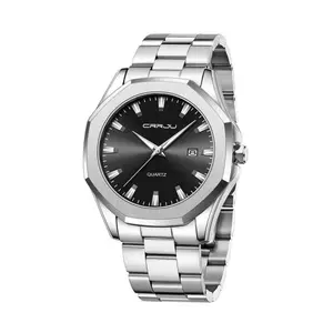 CRRJU 5004 High Quality Stainless Steel Quartz Analog Luxury Fashion Men's Watch - Variant 2