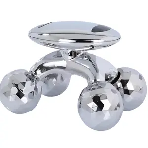 Silver 4D Acupressure Face & Body Roller Massager