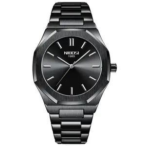 Nibosi 2520 Polygon Waterproof & Stainless Steel Strap Men's Watch - Variant 4