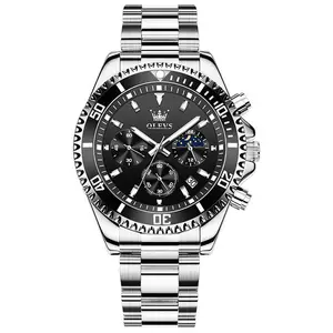 OLEVS 2870 Luxury Whiteshine Luminous Chronograph Analog Wristwatch for Men - Variant 3