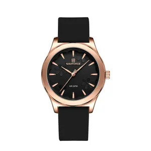 NAVIFORCE 5051 Fashion Women’s Watch 30m Waterproof Silicone Strap Casual Commuter Quartz Ladies Watch - Variant 2