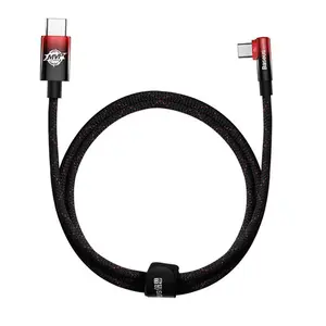 Baseus 100W Type-C to Type-C 1m Nylon Braided Elbow Charging Cable - Variant 2
