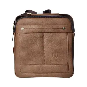Men's Brass Metal Nano Crossbody Messenger Bag
