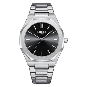 Nibosi 2520 Polygon Waterproof & Stainless Steel Strap Men's Watch - Variant 2