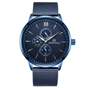 Naviforce NF3003 Mesh Stainless Steel Quartz Men's Watch - Variant 1