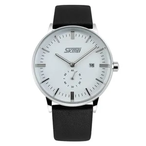 SKMEI 9083 Analog PU Leather Strap Quartz Men's Watch
