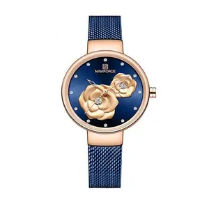 NAVIFORCE NF5013 Mesh Stainless Steel Analog Watch For Women