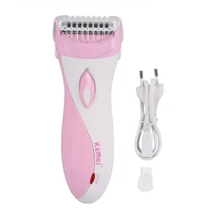 Kemei KM-3018 Rechargeable Stainless Steel Blade Lady Epilator