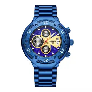 Nibosi 2577 Multifunctional Stainless Steel Fashionable Chronograph Analog Men's Watch - Variant 3