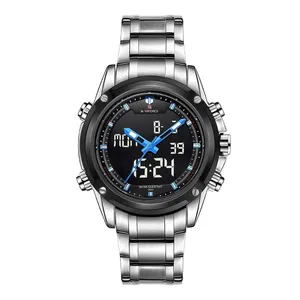 NAVIFORCE NF9050 Stainless Steel Dual Time Wrist Men's Watch - Variant 3