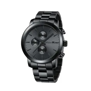 CRRJU 2287 Comfortable Stainless Steel Multifunctional Analog Quartz Mens Watch - Variant 1