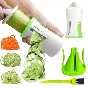  LMETJMA KC0335 Heavy Duty Spiralizer Vegetable Slicer Vegetable Spiral Slicer Cutter Zucchini Pasta Noodle Spaghetti Maker 
