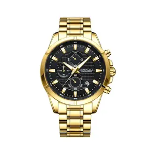 CRRJU 2308 Luxury Redefined Stainless Steel Analog Quartz Men's Watch - Variant 2