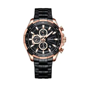 CRRJU 2305 High Quality Stainless Steel Multifunctional Classic Fashion Men's Watch