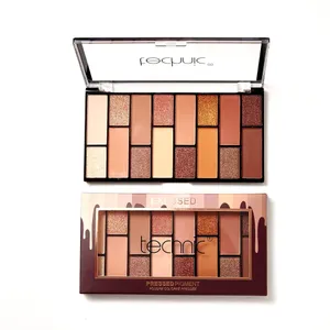 Technic 15 Color Pressed Pigment Eyeshadow Palette - Exposed