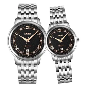 SKMEI 9272 Stainless Steel Buckle Strap Waterproof Quartz Unisex Watch - Variant 1