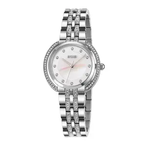 Skmei 1979 Analog Quartz Luxury Stainless Steel Strap Special Women Wrist Watches