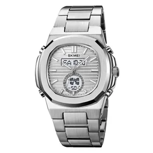 Skmei 2279 Dual Time Stainless Steel Digital Men's Watch
