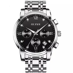 OLEVS 2858 Stainless Steel Waterproof Chronograph Luminous Men's Watch - Variant 3