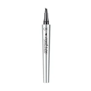 QIC Eyebrow Pencil with 4 Tip Microblade Eyebrow Pen Gray