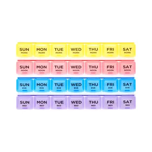 28 Days or 4 Weeks Homesoul Medicine Organizer Reminder Storage Box