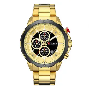 Curren 8323 Luxury Quartz Stainless Steel Chronograph Men's Watch