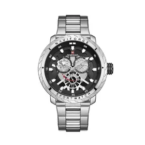 Naviforce NF9158 Luxury Stainless Steel Multifunctional Quartz Men's Watch