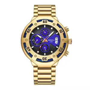 Nibosi 2577 Multifunctional Stainless Steel Fashionable Chronograph Analog Men's Watch - Variant 2