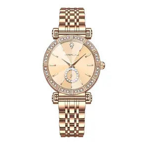 CRRJU 2494 Classic Fashion Rhinestone Diamond Movement Analog Dress  Women Watch - Variant 4