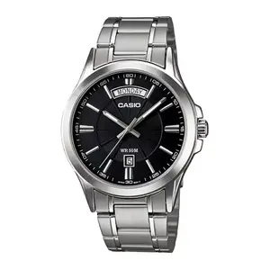 CASIO MTP-1381D-7AVDF ENTICER Stainless Steel Silver Chain Men's Water Resistant Watch
