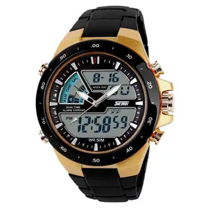 SKMEI 1016 Dual Time PU Leather Sporty Men's Watch - Variant 3