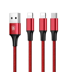 Baseus Rapid Series 3-in-1 Micro & Dual Lightning 1.2M Fast Charging Cable  - Variant 2
