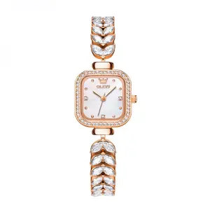 Olevs 9987 New Quartz Daimond Mermaid Stainless Steel Wrist-Watche