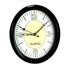 Ajina Mason Durable ABS Plastic Oval Wall Clock