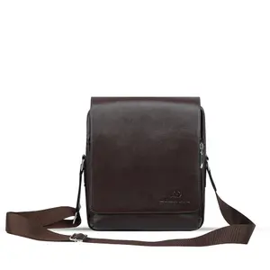 Premium Leather Brass Metal Nano Messenger Bag - Variant 2