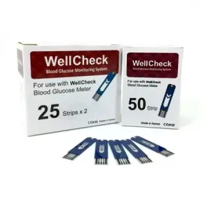 WellCheck Rapid Blood Glucose & Diabetic Test Strips