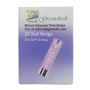 Greencheck Blood Glucose Test Strips Pack for Self-Diagnosis
