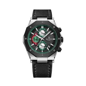 Naviforce NF8028 Luxury Genuine Leather Straps Chronograph Sports Men's Watch - Variant 2