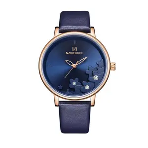NAVIFORCE NF5012 PU Leather Analog Watch For Women - Variant 2