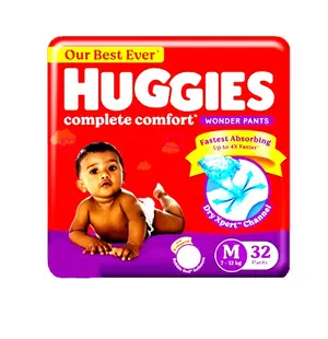 Huggies Wonder Soft and Comfortable Pant System Baby Diaper