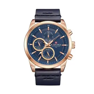 Naviforce NF9148 Custom Luxury Leather Strap Quartz Casual Men's Watch - Variant 3