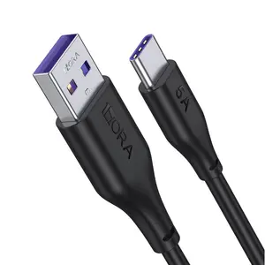 1HORA V8 Series 5A USB-A to Type-C 1M Fast Charging & Durable Design Data Cable 