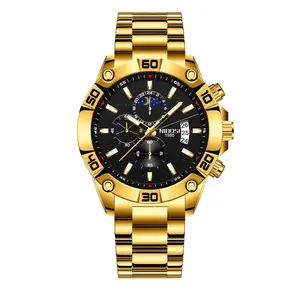 Nibosi 2502 Luxury Stainless Steel Strap With Luminous Men's Watch - Variant 1