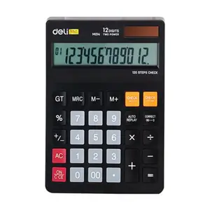 Deli EM01420 12 Digits Plastic Desktop Calculator Original