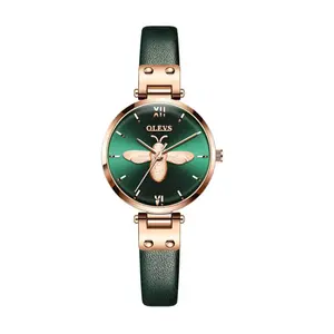 OLEVS 6895L PU Leather Analog Luxury Quartz Watch For Women - Variant 2