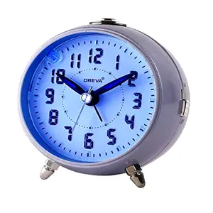 OREVA Plastic Alarm Table Clock with LED and 4 Step Buzzer Sound - Variant 3