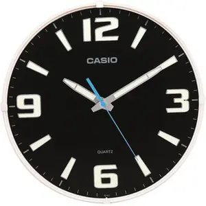 CASIO IQ63 Durable Resin Frame Wall Clock Black Color